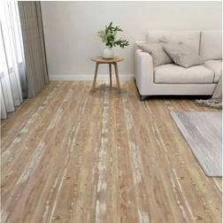 vidaXL Selvklæbende Gulvplanker 20 Stk PVC 1.86 m² Brun