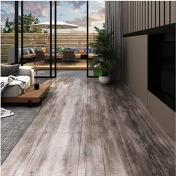 vidaXL Self-adhesive PVC Flooring Planks 5.21 m 2 mm Matt Wood Brown