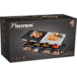 Bestron Appareil À Raclette 8 Personnes 1400W + Pierre À Griller ARG1200CO