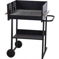 ProGarden Coal Barbecue with Wheels Black
