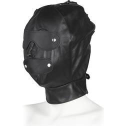 Rimba Verstelbaar Leren BDSM Masker Zwart One Size