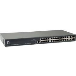 LevelOne GEP-2681 Gigabit Ethernet 26 Puertos L3 Lite Managed 24 Po