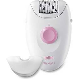 Braun Silk Epil1 1370 Epilatore 20 pinzette velocità Rosa, Bianco