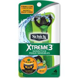 Schick Xtreme3 4-Pack Sensitive Disposable Razors With Aloe