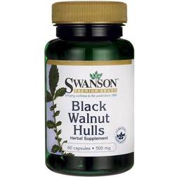 Swanson Black Walnut Hulls 500 mg 60 Capsules 60 pcs