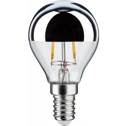 Paulmann LED-pære E14 827 dråbe, topforspejlet, sølv 2,6W