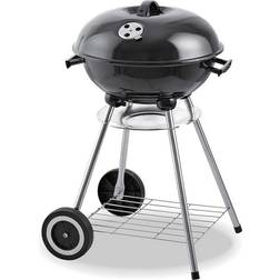 Edm Coal Barbecue with Cover and Wheels Black