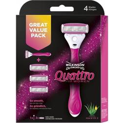 Wilkinson Sword Quattro for Women Razor Blades 4-pack