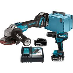 Makita Akku-Kombo-Kit DLX2334J 18 V (DHP485Z DGA504Z)