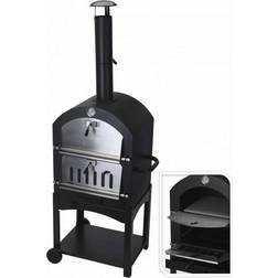 Barbecue A Carbone Con Forno In Pietra 44.5 x 65 x 158 cm