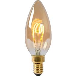 Lucide LED-Kerzenlampe E14 3W 2.200K dimmbar bernstein