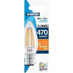 Status 4W Candle LED Filament Bulb BC