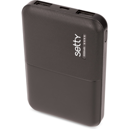 Setty Powerbank, 5000mAh Sort