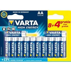 Varta 12 Piles LR6 AA Long Life Bleu