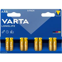 Varta Longlife AAA batteri (8st)