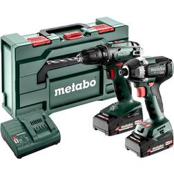 Metabo BS SSD200LTBL 685193000 Trapano avvitatore a batteria, Avvitatore a percussione a batteria 18 v 2 Ah Li-Ion incl