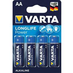 Varta Longlife Power AA Batteries 4-pack