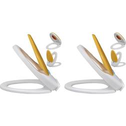 vidaXL Sièges De Toilette Et Couvercles 2 Pcs