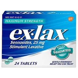 ex-lax Maximum Strength Stimulant Laxative Pills 24.0 ea