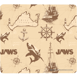 JAWS Jaws Map Gaming Mouse Mat Small