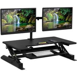 Mount It Standing Desk Converter with Dual Monitor Stand 36"W