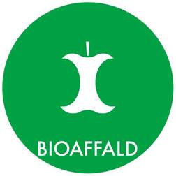 Piktogram til affaldssortering, bioaffald, rund