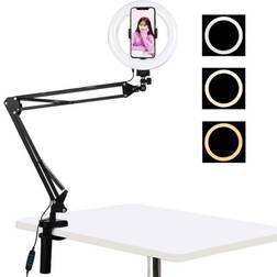 Puluz PKT3089B Desktop Arm with 20cm LED Ring Light