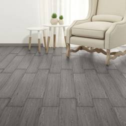 vidaXL Self Adhesive Pvc Flooring Planks 2 Mm Dark Grey