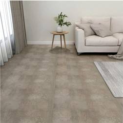 vidaXL 20x Self-adhesive Flooring Planks PVC 1.86 m Grey Laminate Floor Tile