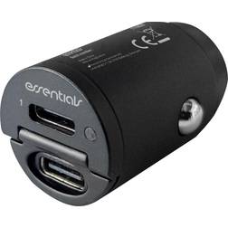 Essentials Dobbelt biloplader PD 30W