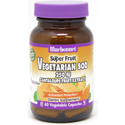 Bluebonnet Nutrition Super Fruit, Vegetarian SOD, Cantaloupe Fruit Extract, 250 IU, 60 Vegetable Capsules