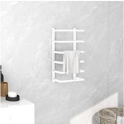 vidaXL Porte-serviette Blanc 24x12x48 cm Acier