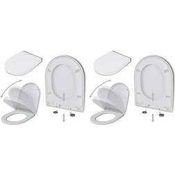vidaXL Toilettensitze mit Absenkautomatik 2 Stk