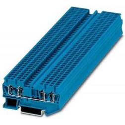 Phoenix Contact St 2,5-Quattro Bu Terminal Block, Din Rail, 4Pos, 12Awg