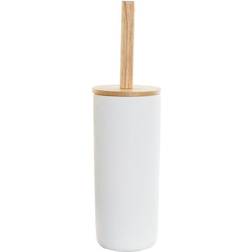 Dkd Home Decor Escobilla Para El Baño 10 x 10 x 38 cm Natural Blanco Gres