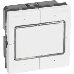 Legrand Mosaic Fjedertrykkontakt 4 polet med led 2M hvid