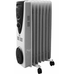 Edm E3/07121 Radiateur D'huile 1500W 37x16.5x66cm