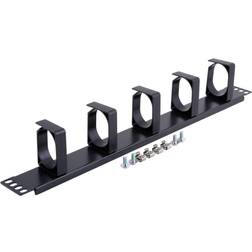 Toten 19" kabelpanel 1U, 5 beslag