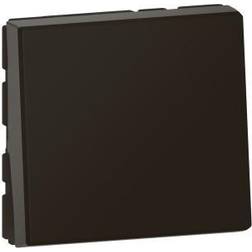 Legrand Mosaic Fjedertrykkontakt 1 polet 6A med led 2M sort