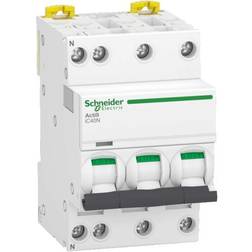 Schneider Electric Automatsikring iC40N D 3P N, 6A, 6/10kA