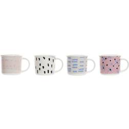 Dkd Home Decor - Mug 31cl 4pcs