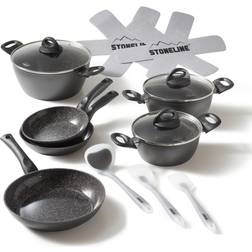 Stoneline Ceramic Cookware Set with lid 14 Parts