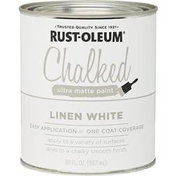 Rust-Oleum Chalked Ultra Matte 30 oz Wood Paint Linen White