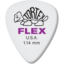 Dunlop Tortex Flex Standard Guitar Picks 1.14mm White (12-pack)