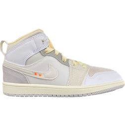 NIKE Air Jordan 1 Mid SE PS - White/Neutral Grey/Montreal Grey/Phantom