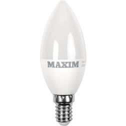 Status Maxim LED Candle Small Edison Screw Cool White 6W (Pack of 10)