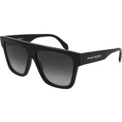 Alexander McQueen AM 0302S 001, SQUARE Sunglasses, MALE