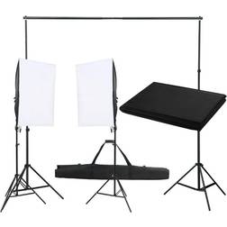 vidaXL Fotostudio-Set Mit Beleuchtung Und Hintergrund