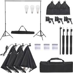 vidaXL Kit Per Studio Fotografico Con Set Di Luci