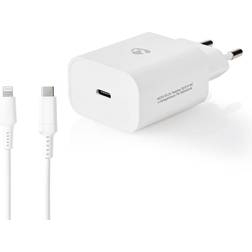 Nedis USB-C vægoplader Lightning-kabel 1 meter